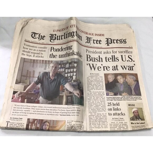 9/11 Newspaper/TV Guide/Etc Lot of 4 Items - Picture 1 of 4